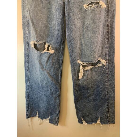 GARAGE Women’s Distressed Street Wide Jeans / Size: 5-W27 - Picture 6 of 9